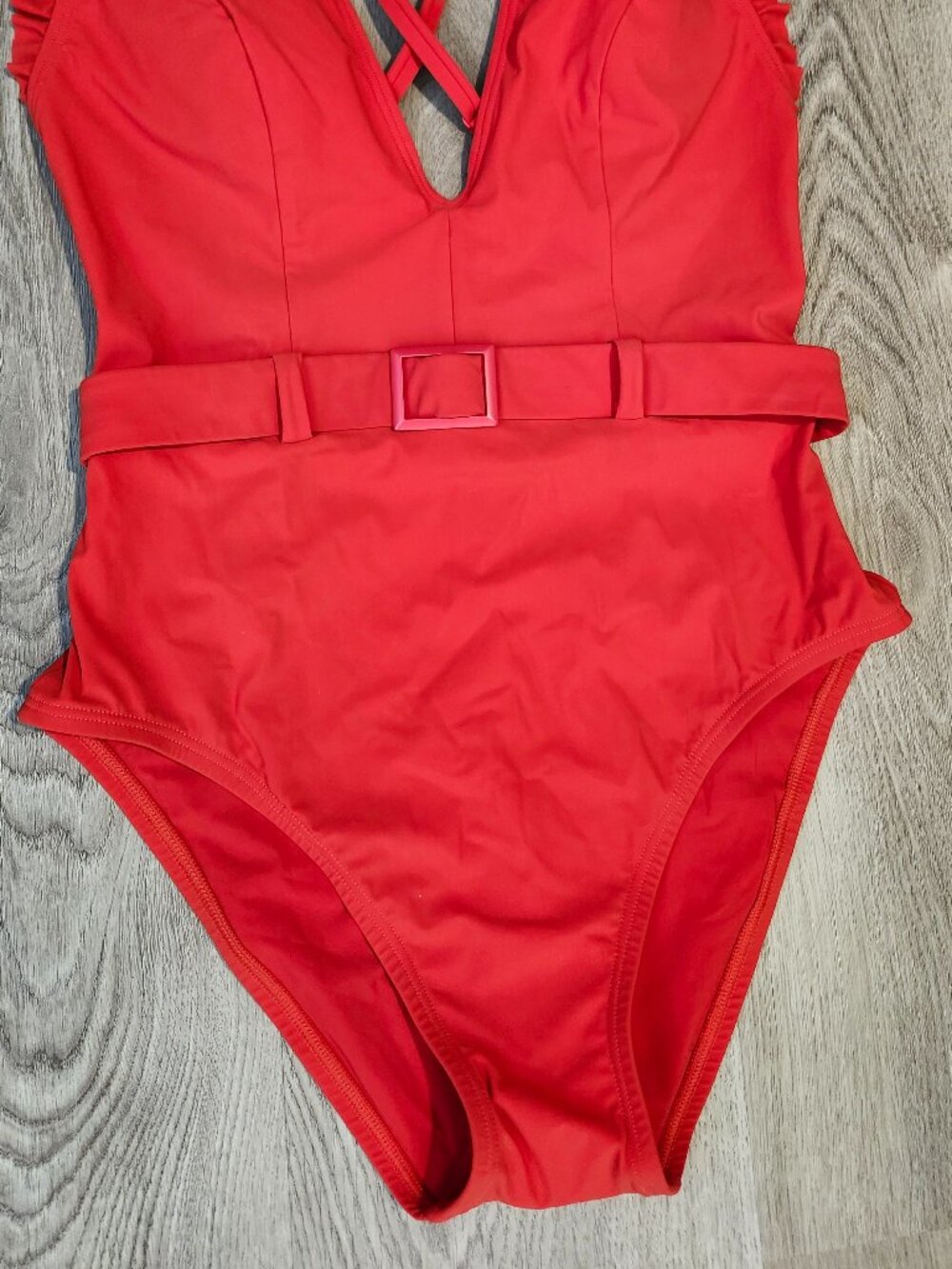 Skinny Dippers Red One Piece Swimsuit Size Small NWT $120 Jelly Beans - Picture 4 of 12